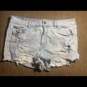 American Eagle distressed jean shorts